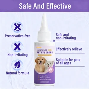 👩⚕️ Zakdavi™ NanoCare Pet Eye Drops ☑️ FDA Approved | Relieves Conjunctivitis, Dry Eyes, Cataracts, and Keratitis🐶