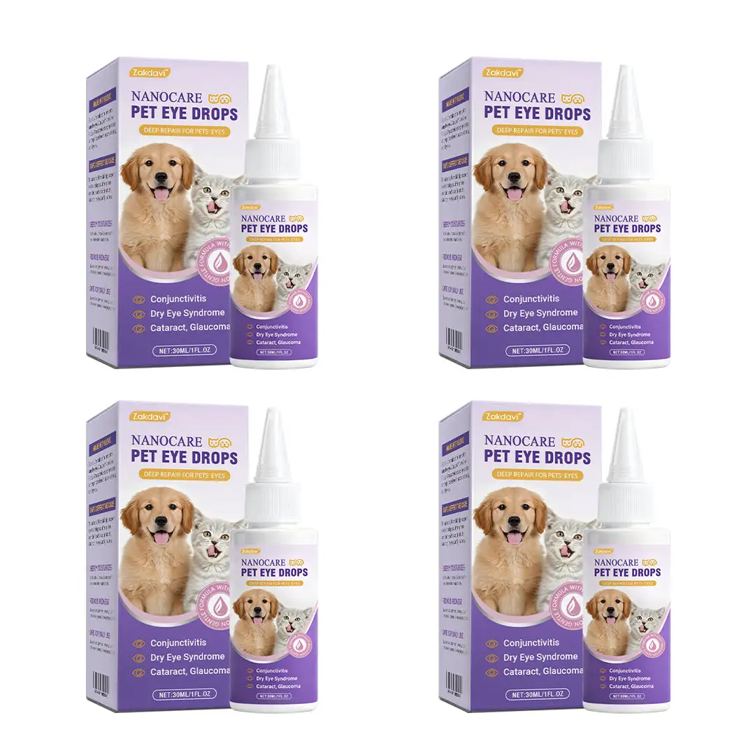 👩⚕️ Zakdavi™ NanoCare Pet Eye Drops ☑️ FDA Approved | Relieves Conjunctivitis, Dry Eyes, Cataracts, and Keratitis🐶