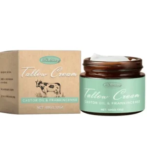 🌿 Zakdavi™ Organic Whipped Tallow Balm with Castor Oil & Frankincense for Natural Skincare & Moisturizing ✨