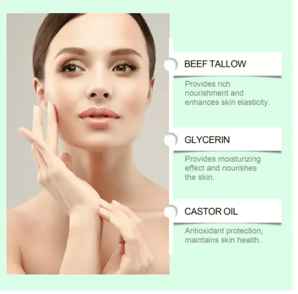 🌿 Zakdavi™ Organic Whipped Tallow Balm with Castor Oil & Frankincense for Natural Skincare & Moisturizing ✨